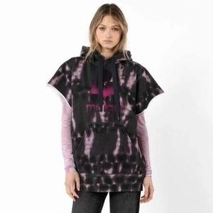 Etoile Isabel Marant tie-dye print crew neck short sleeve sweatshirt